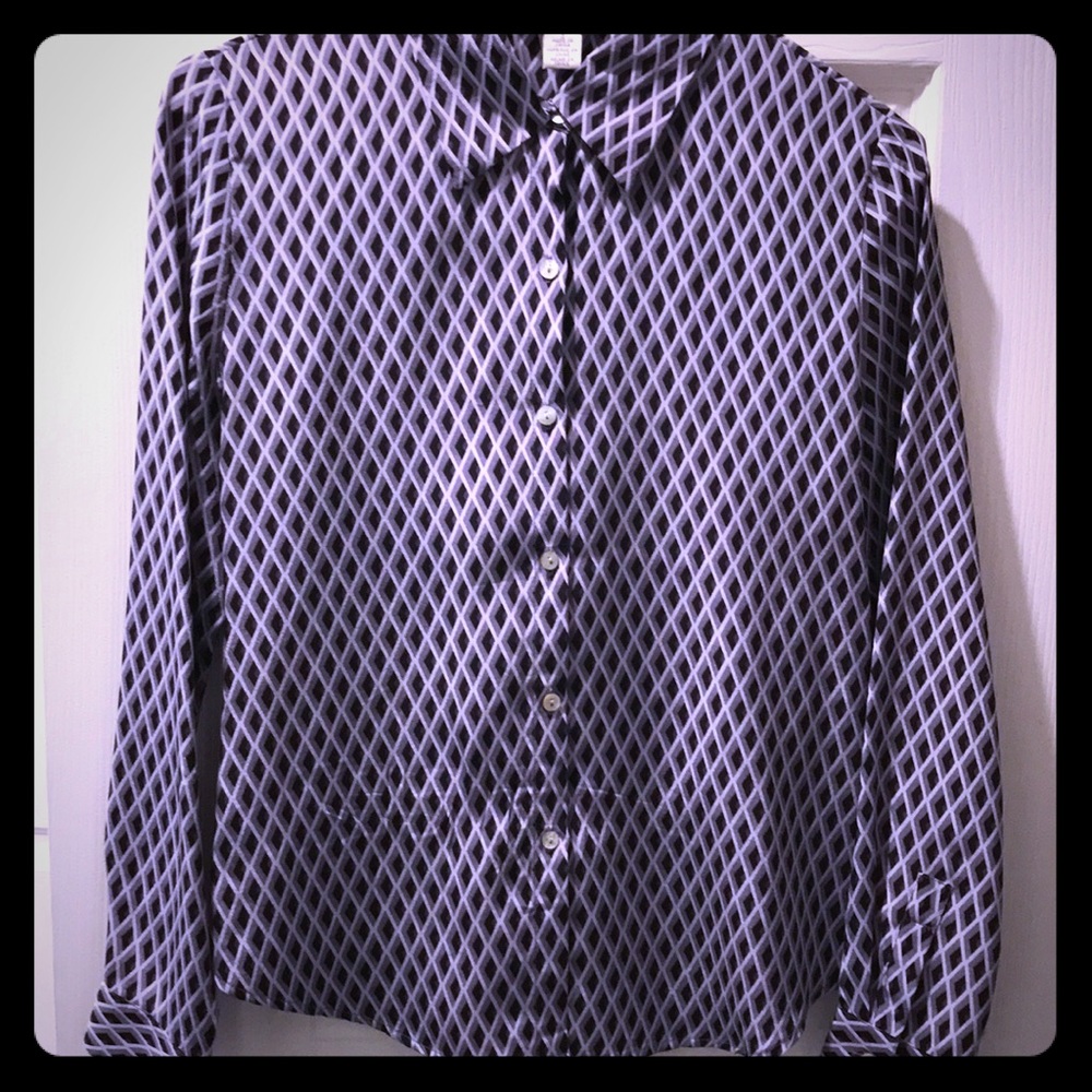 Petite Sophisticate 100%Silk Shirt